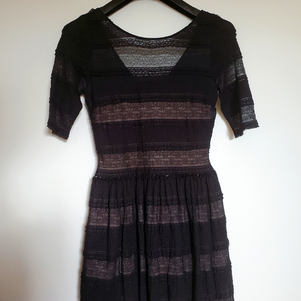BCBG Medium Black Lace Dress
